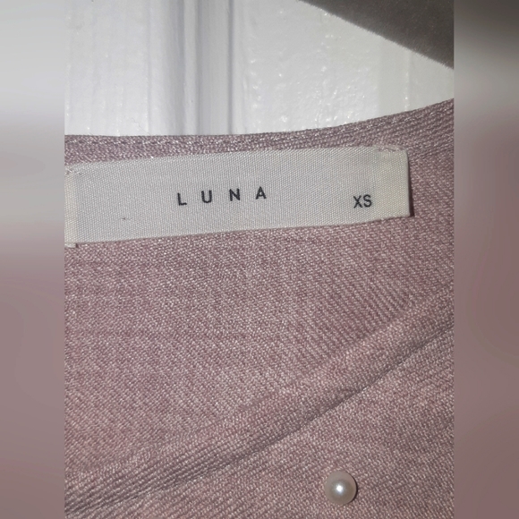 (XS/M) Luna Vintage Pearl Embellised Blouse Ptp 18"×L23" - Picture 6 of 10